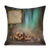 Halloween Linen Pillow Cover Printed Pillow Cover