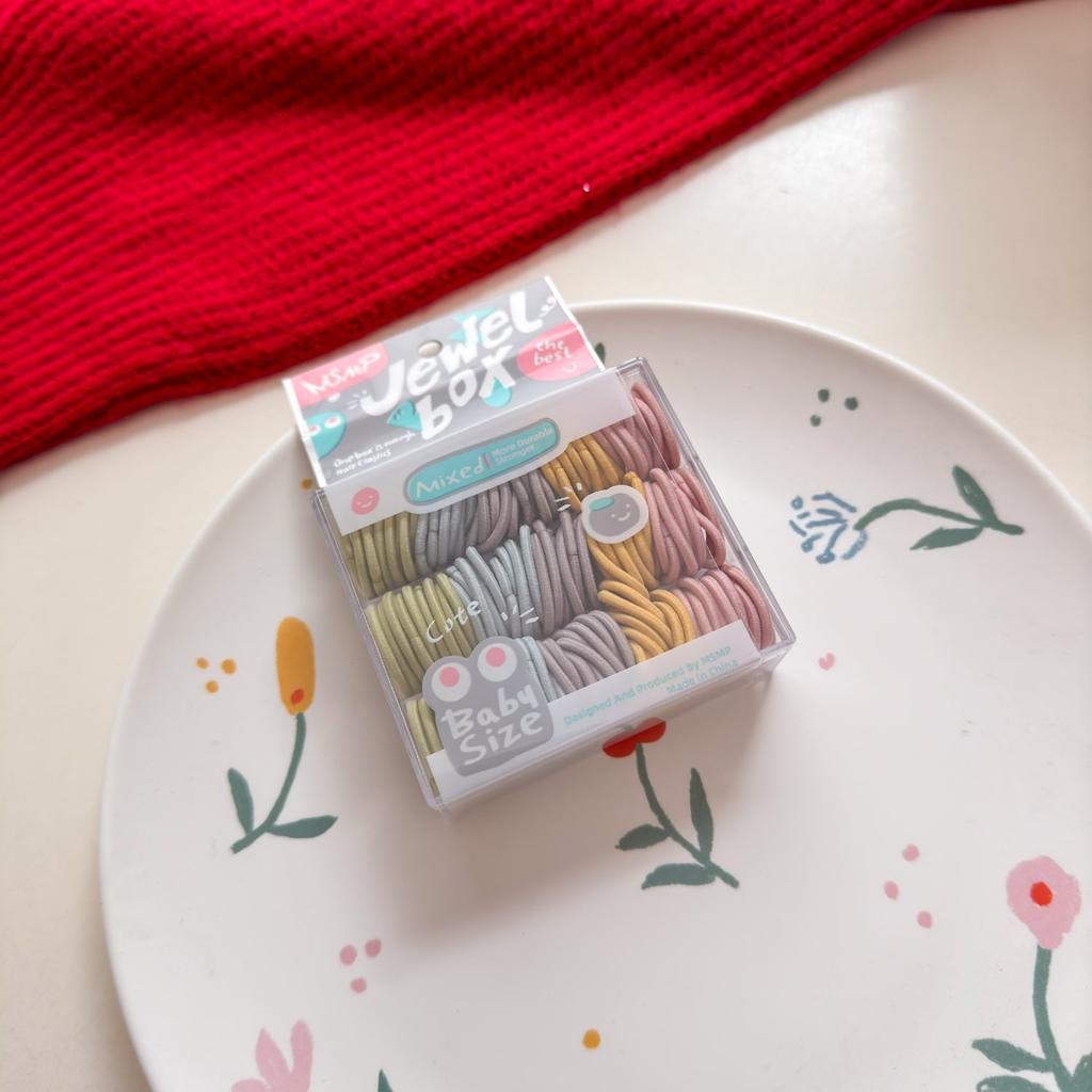 100 sztuk Elastyczna Opaska na Głowę Dziecięca Gumka do Włosów Spinki do Włosów Kolor Cukierkowy Uroczy Ręcznikowy Pierścień do Włosów dla Małych Dziewczynek Akcesoria do Włosów dla Dzieci