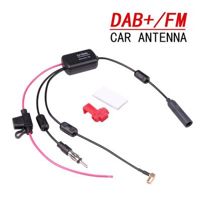 Antenna stereo per auto DAB+FM+Antenna splitter Cavo adattatore 12V Amplificatore segnale radio Antenna Booster segnale FM/AM Accessori auto