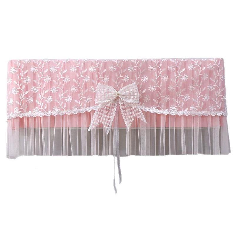 1pc Conditioner Cover Prevent Direct Blowing Bow-Tie Windshield Curtain Hanging Air Dust-proof