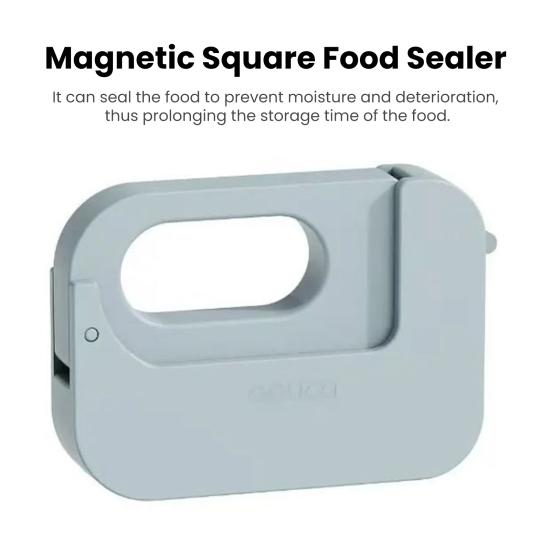 Magnetic Seal Clamp Portable Reusable Square Food Clip Prevents Moisture Spoilage Freshness Preserver