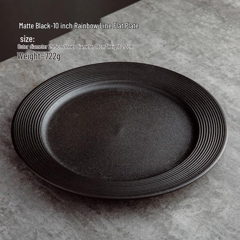 Minimalist Round Ceramic Dinner Plate