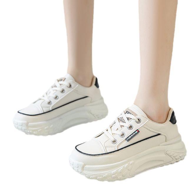 Daddy shoes 22 autumn new ins breathable color matching thick sole heightening casual sports shoes