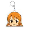 For OPTCG Card Keychain Luffy Nami Nico Brook Backpack Pendant Anime Game Fans Gift Recycled Acrylic Decoration Rare Card Toy