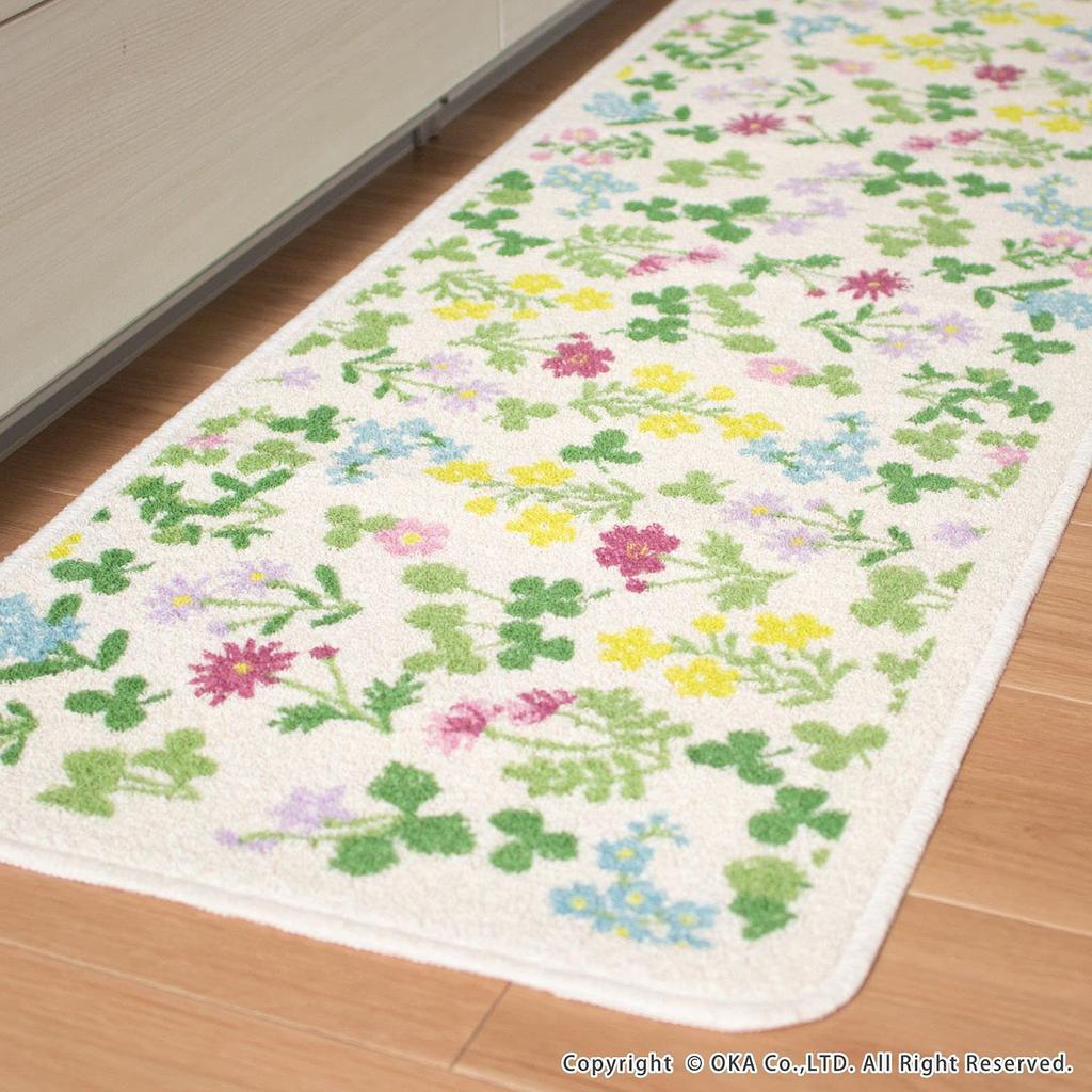 OKA Spring Kitchen 45cm x 180cm in Pink Mat, Approx. (Made Japan),