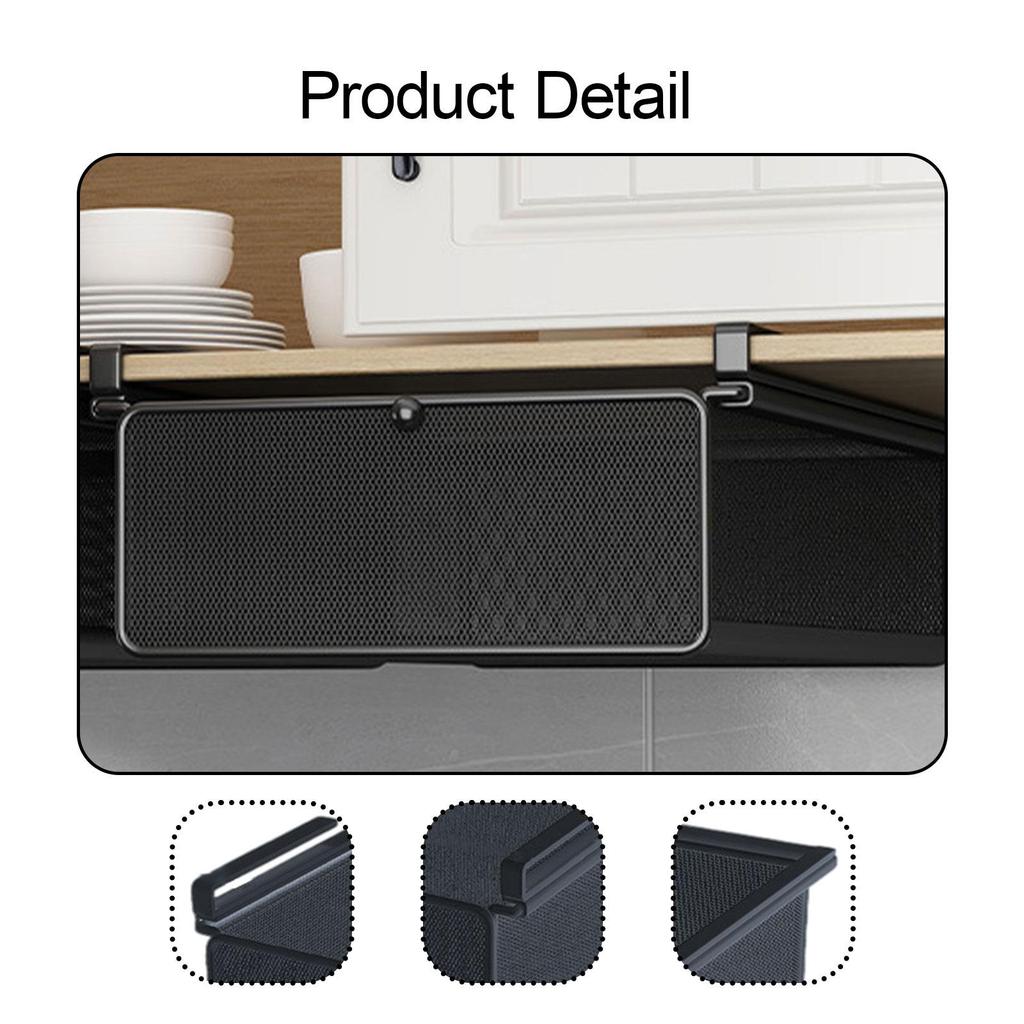 Extendable Hanging Basket for under Cabinet Drawer Shelf, Space Saving, Multifunctional, Portable