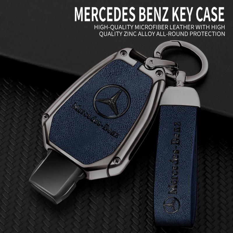 GLC GLB Zinc Alloy Leather 2/3 Buttons Car Remote Key Case Cover For Mercedes Benz A B G R Class GLA GLK W176 W204 W251 W463 Ac