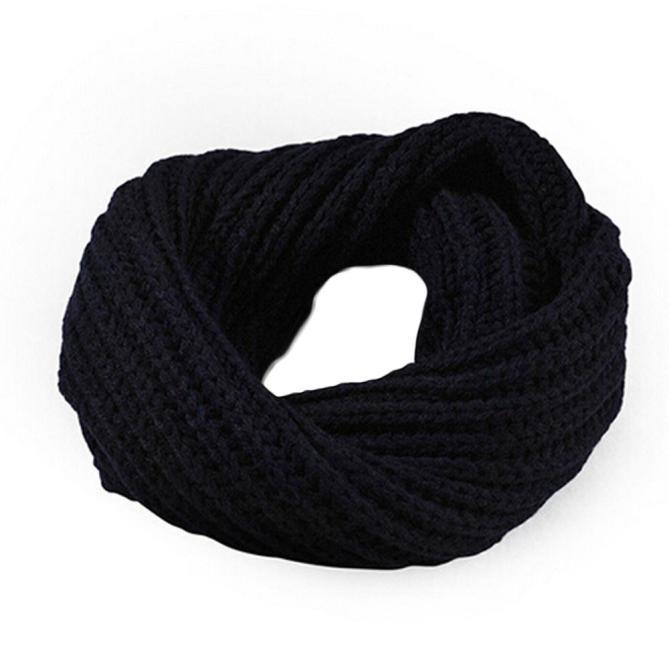 Knitted Circle Wool Scarf Shawl Wrap Winter Warm Collar 