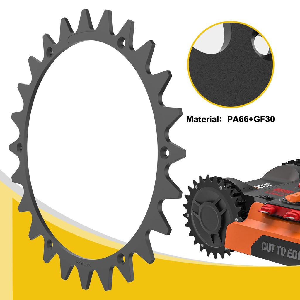 RSWL-02 For Worx Landroid L WR155E/WR153E Lawn Mower 2 Spikes + 14 Self-Tapping Screws