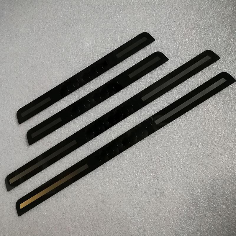 

Автомобильный Стайлинг, ультратонкая накладка из нержавеющей стали/накладка на порог, накладка на порог для Volkswagen Passat B5 B6 B7 B8 серебряный