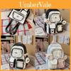 Student School Bag With Padded Shoulder Straps And Colorful Splicing For Girls