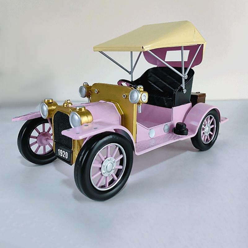 Time Honored Iron Car Model Decoration With Traditional and Farmhouse Styles Desktop Vehicle Figurine Ornament