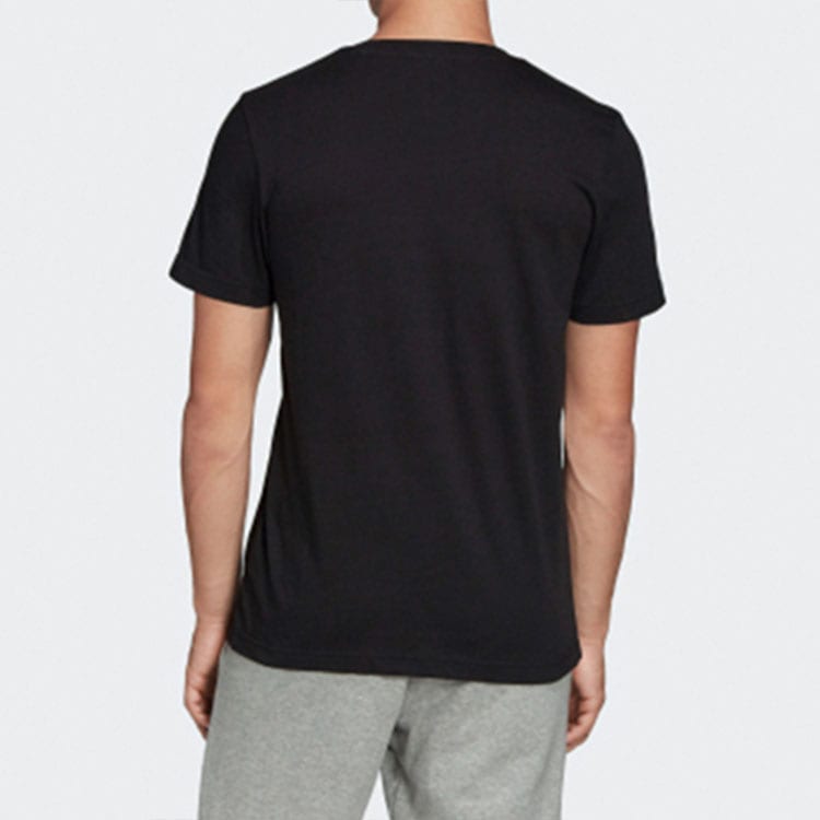 adidas T Shirts Men's Black Crew Neck Moderate Straight Fit FN1735