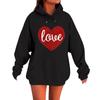 Women's Loose Comfortable Casual Fashionable Love Printed Long Sleeved Sweatshirt