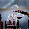 Aerador de Vinho de Vidro, Bico pourer para Garrafa de Vinho Tinto em Formato de Pêssego, Bico Decantador Rápido de Vinho, Dispositivo Profissional para Clarificar Vinho, Dispensador de Álcool