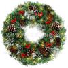 Christmas Wreath Door Hanging Decor Home Mall Window Party Festive Simulation Ornament