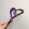Korean Dripping Glazed Love Heart Hair Claw For Women  New Large Ponytail Holder Plastic Crab Hair Clamp Hair Accessories