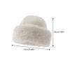 1Pc Winter Skiing Hat Women's Warm Hat with Thick Velvet Imitation Fur Fashion Fisherman's Hat Outdoor Windproof Ear Protection