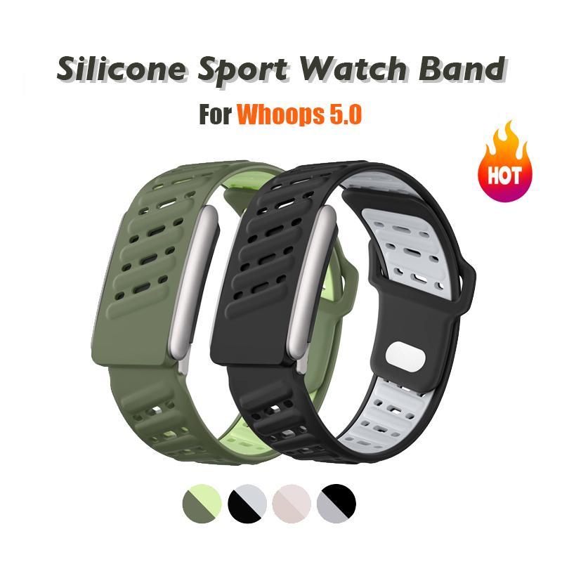 Silicone Bands For Whoop 5.0 Watch Straps Soft-Touch Compatible with WHOOP ONE Wristband Fitness Tracker Whoop Life ECG Straps