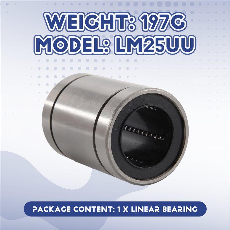 A20F-LM25UU 25mmx40mmx59mm Doppelseitige Gummidichtung Linearlager-Kugellagerbuchse