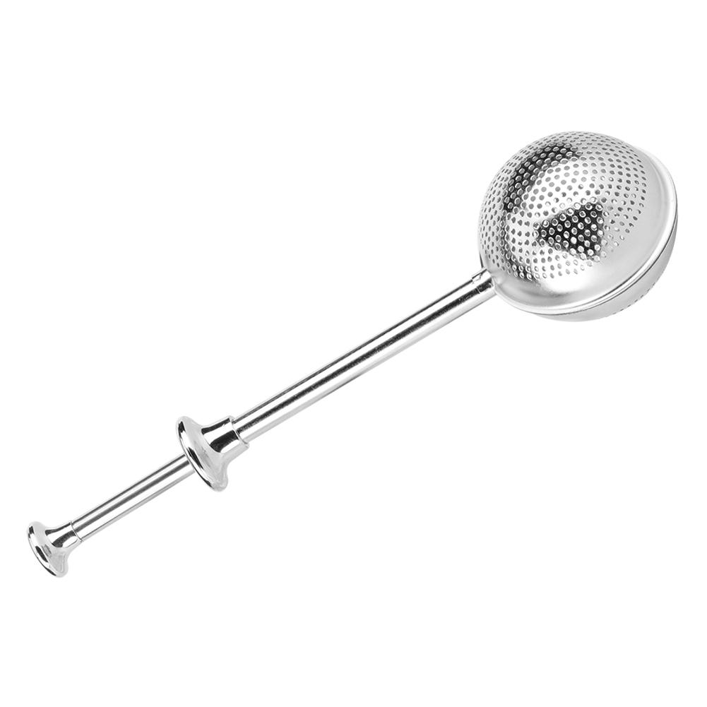 Infuzor Ceai Retractabil din Oțel Inoxidabil în Formă Rotundă Filtru Strecurătoare Accesorii Ceai