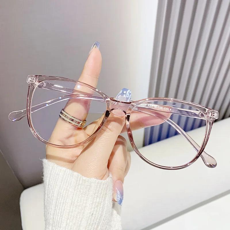 New Fashion Glasses for Women Retro Transparent Glasses Anti Blue Light Eyeglass Frame Luxury  Design
