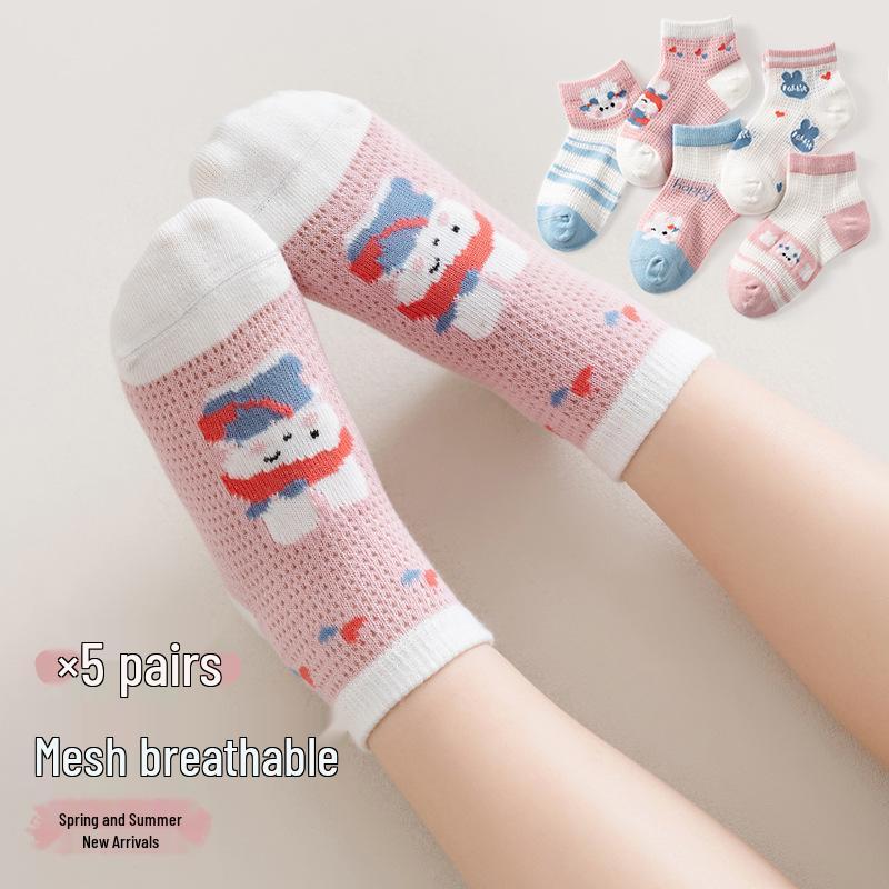 New Class A Children's Spring & Summer Fashion Socks for Boys & Girls - Thin Style for Newborns & Kids