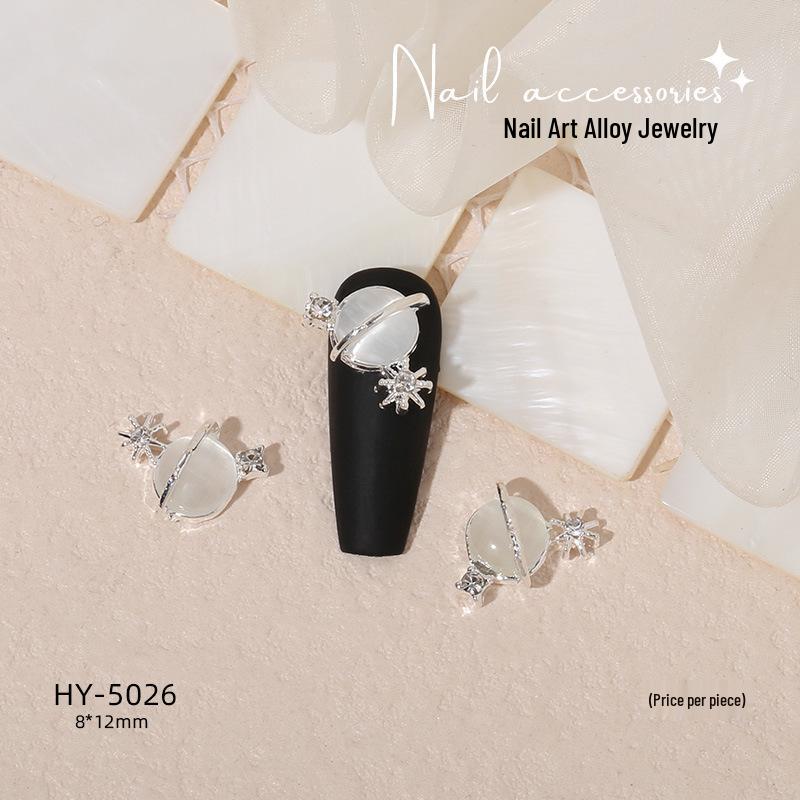 Nail Art Decorations: Bow, Heart, Moon, Flower, Butterfly, Rhinestones