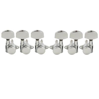 Musiclily Pro Guitar Locking Tuners for Les Paul Chrome L3+R3 Electric/Acoustic Guitars,