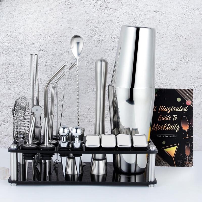 Nerezová sada šejkrů pro barmana