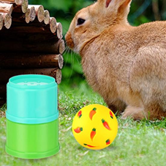 Rabbit Toy Interactive Stacking Cups Bunny Toy Small Rabbit Hiding Food Toy Hamster Foraging Ball for Small Pet