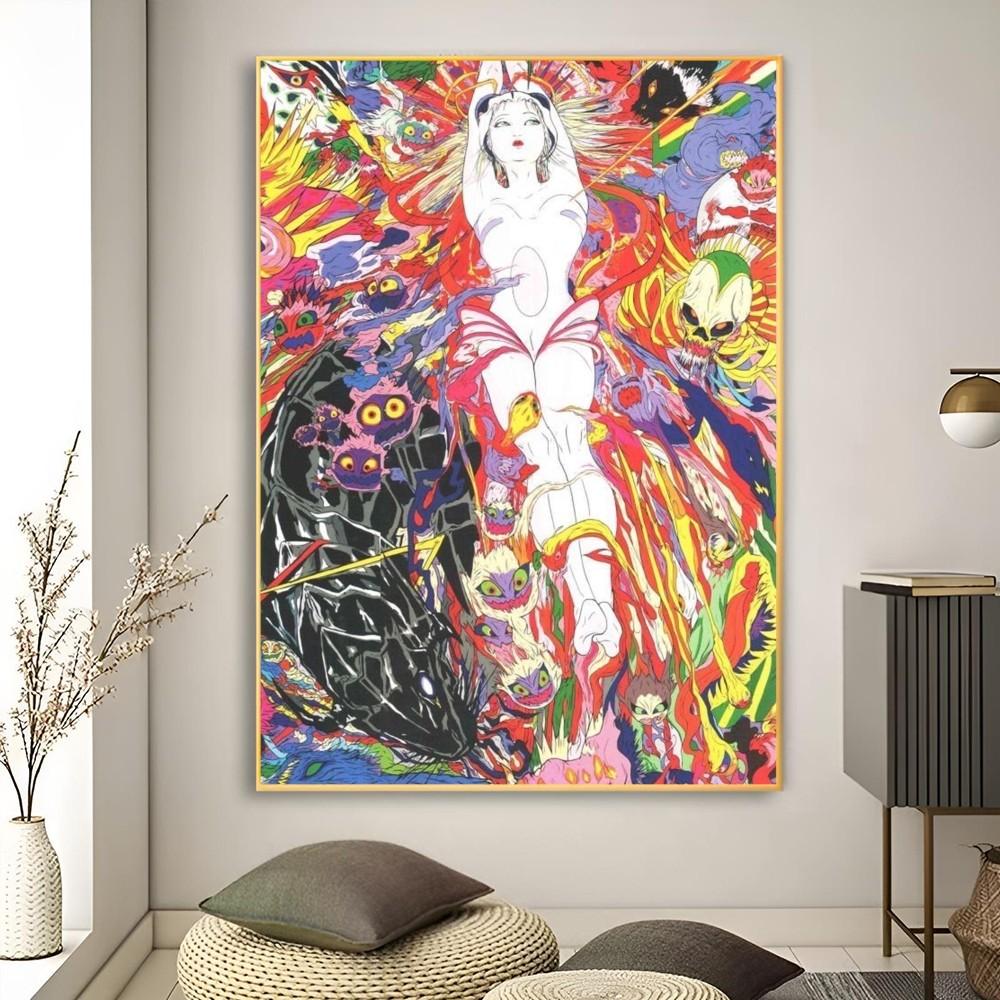 1pc Yoshitaka Amano Final Fantasy Anime Poster Poster Art Print Bar Living Room Furniture Decor