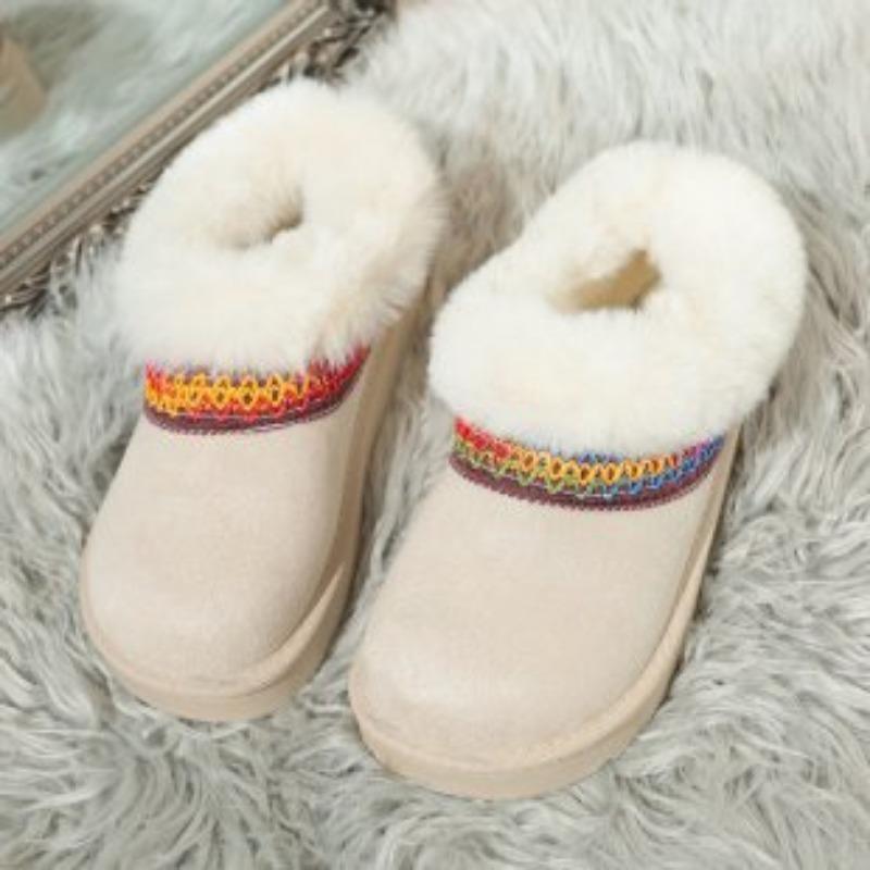 

Women s Large Size Winter Warm Snow Boots Padded Lining Waterproof Ankle Boots Anti-slip Outdoor Shoes Hiking Mountaineering Sports Boots 41 бежевый