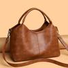 Large Capacity Commuter Handbag PU Shoulder Crossbody Bag