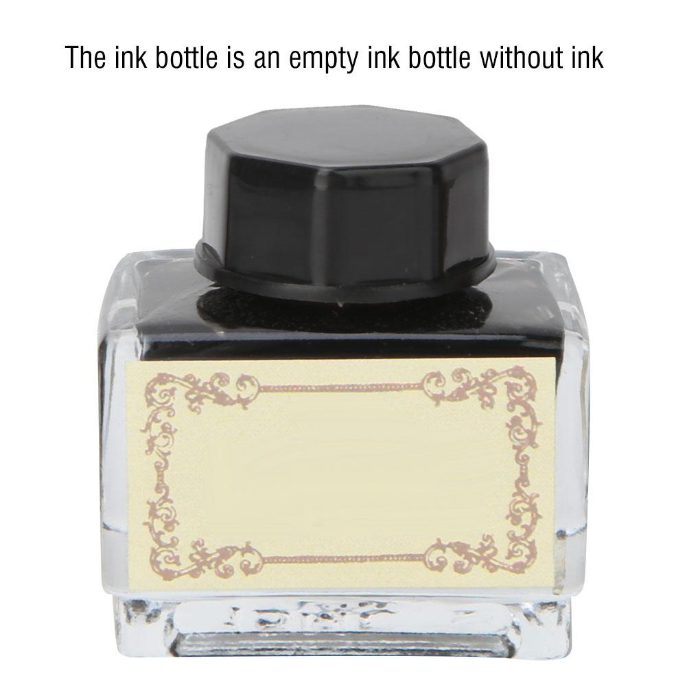 Vintage  Pen Fountain Pens With Empty Ink Bottle  3 Nibs Set Stationery Gift