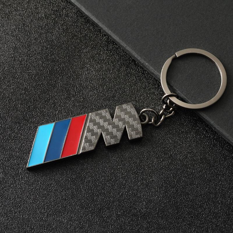 New 3D Metal Car Emblem Keychain Key Chain Keyrings Key Holder for BMW M3 M5 M Power Auto Modification Accessories Fashion Gift lcmn88