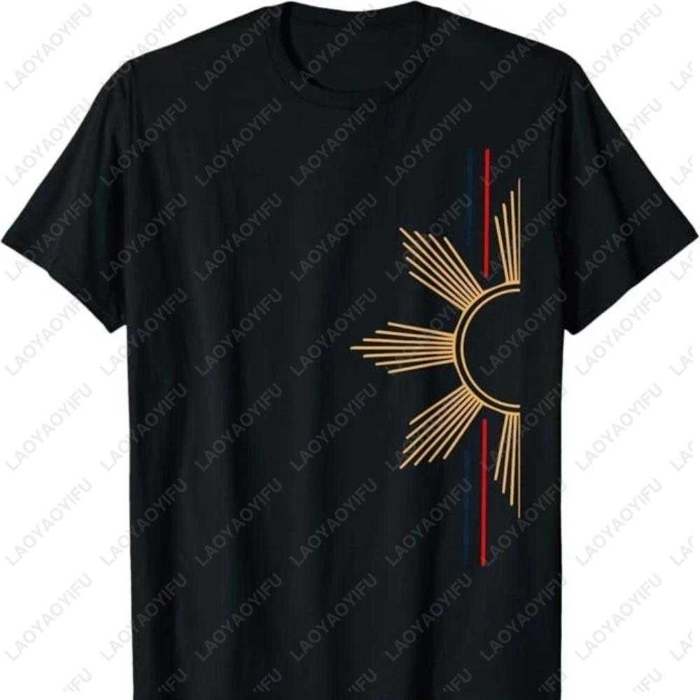 Minimalist Filipino Sun TShirt Philippines Graphic Simple Printed Tshirts For Unisex Unisex Clothing Casual Street Fashion Tops