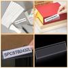 20pcs Clear Tag Pockets Plastic Index Card Pockets Label Bag Label Holders  Storage Organize