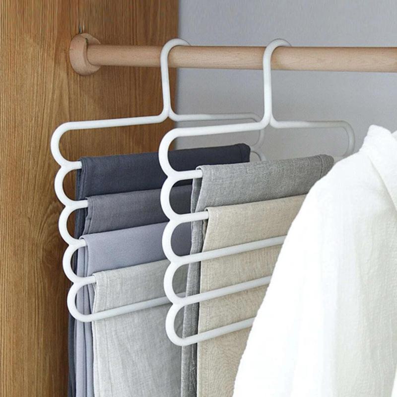 1 Multifunctional Pants Hanger, Room Decoration, Home Bedroom Decoration, Dress, Pants, Shoes, Jeans, Boots, Skirt, Bedroom, Home Storage