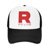 Team Rocket Roketto Dan Pokemon Trucker Hats Vintage Dad Hat Sun Caps Sports Adjustable Snapback Caps Mesh Baseball Caps Summer