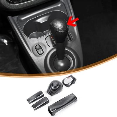 Para Smart 453 Fortwo Forfour Funda de Pomo de Palanca de Cambios Carcasa de Palanca de Cambios y Freno de Mano Accesorios de Decoración Interior de Coche
