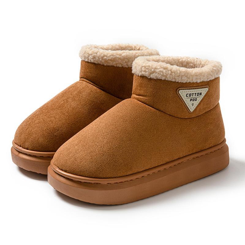 Women's Winter Cotton High-Top Boots: Warm, Non-Slip, Thick-Soled, Plus Velvet.