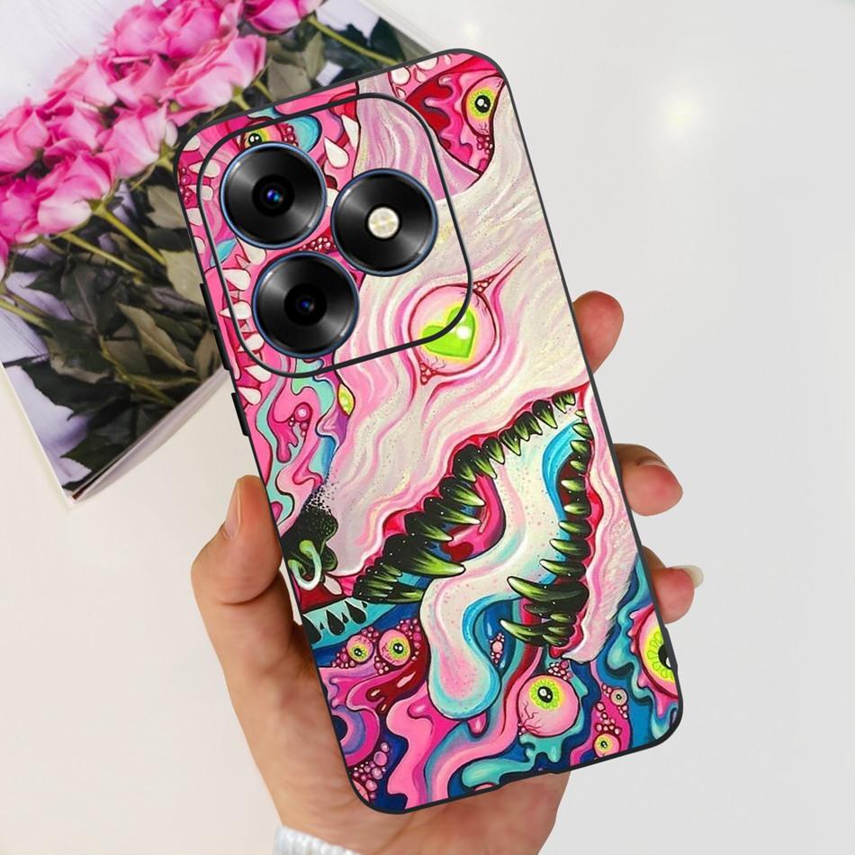 For Itel S23 Plus S681LN case itel S23 S665L Fashion Elegant Painted Soft Silicone TPU Phone Back Cover For Itel S23+ S23Plus