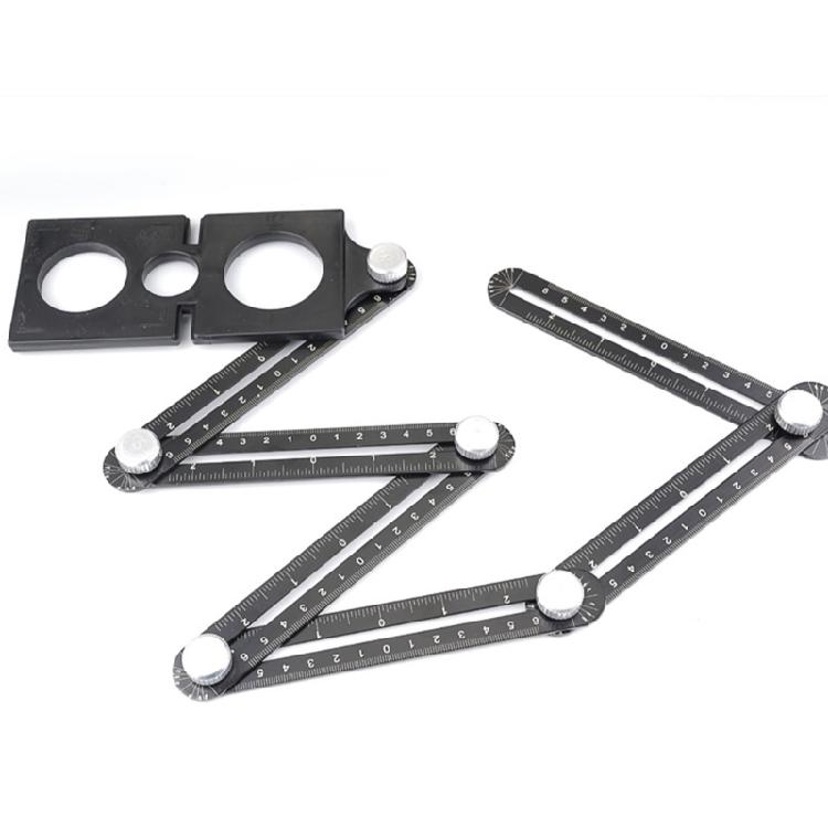 Алюминиевый перфорированный шаблонный инструмент направляющая для сверления локатор отверстий для керамической плитки 6-секционный угломер 1