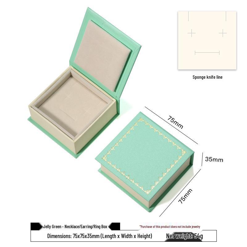 Flip-Top Jewelry Storage Box for Bracelets and Rings