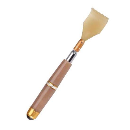 

Руки коричневые телескопические растягивающиеся Руки нежные для кожи Удобные для переноски Толстая ручка Массажный мяч с роликом Подарок внукам Mago s