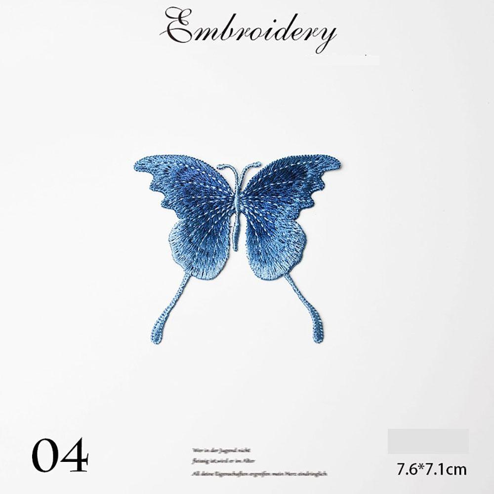 3Pcs/Set Mesh Embroidered Butterfly Patches DIY Clothes Patches  Hats Skirt Legging Hair Clips Decor