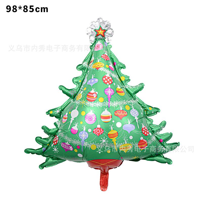 Christmas Balloons Special-Shaped Aluminum Film Balloons Santa Claus Merry Christmas Arrangements Christmas Eve Decorations