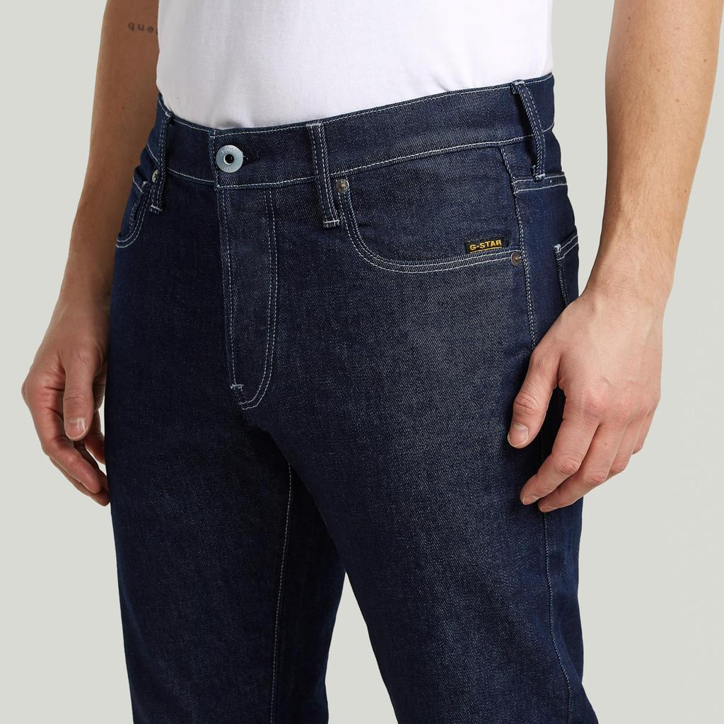 G-Star Jeans Men Denim Pants Straight Fit Navy 3301 Regular Tapered 51003-E611-082-W29/L30