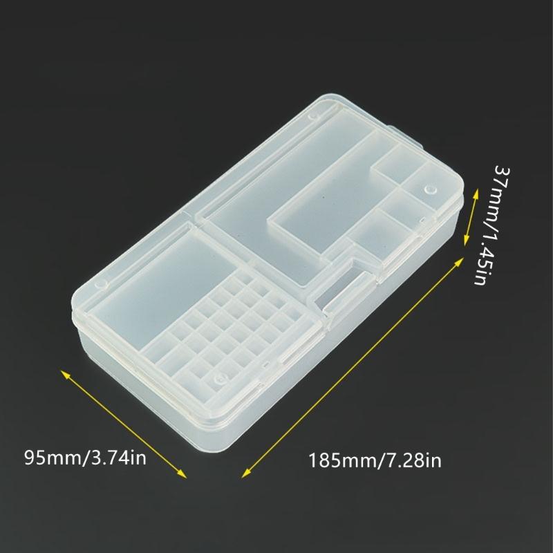 Heavy Duty Tool Storage Case Featuring 2Tier Compartments Compactly Design For Hardware Organization Storage Box Holder